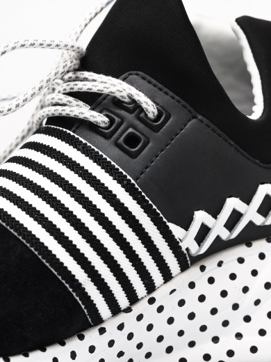 スープラ カトリ シューズ Wmn ブラック/ホワイト ポルカ ドット