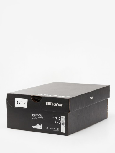 スープラ シューズ シザー Wmn ネイビー/レッド ホワイト