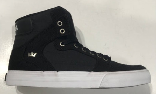 スープラ ベイダー キャンバス ブラック ホワイト ホワイト