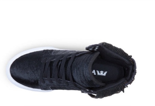 スープラ レディース スカイトップ ブラック ゼブラ ホワイト